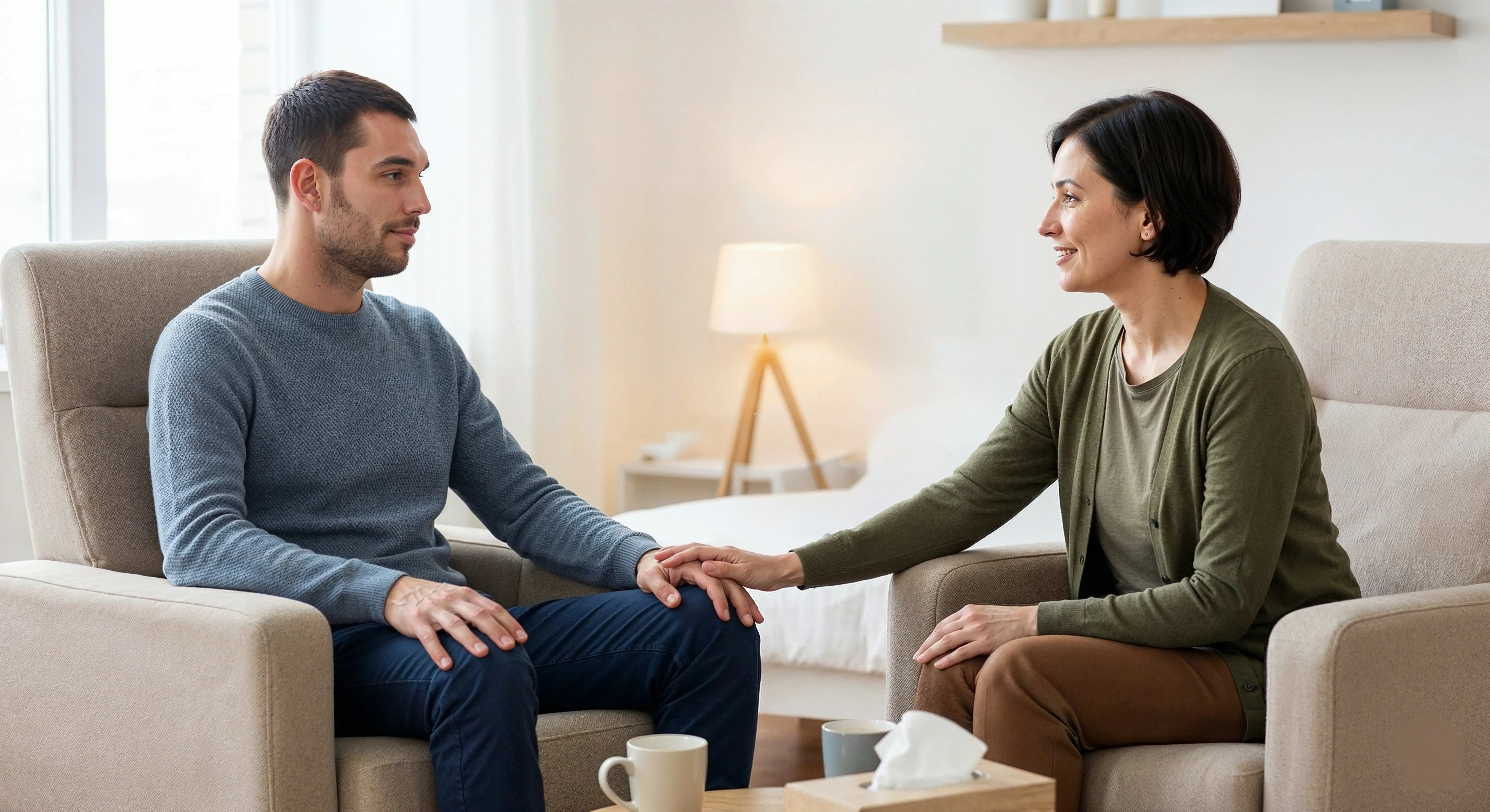 Hasta-danışman görüşmesi, empatik destek ortamı