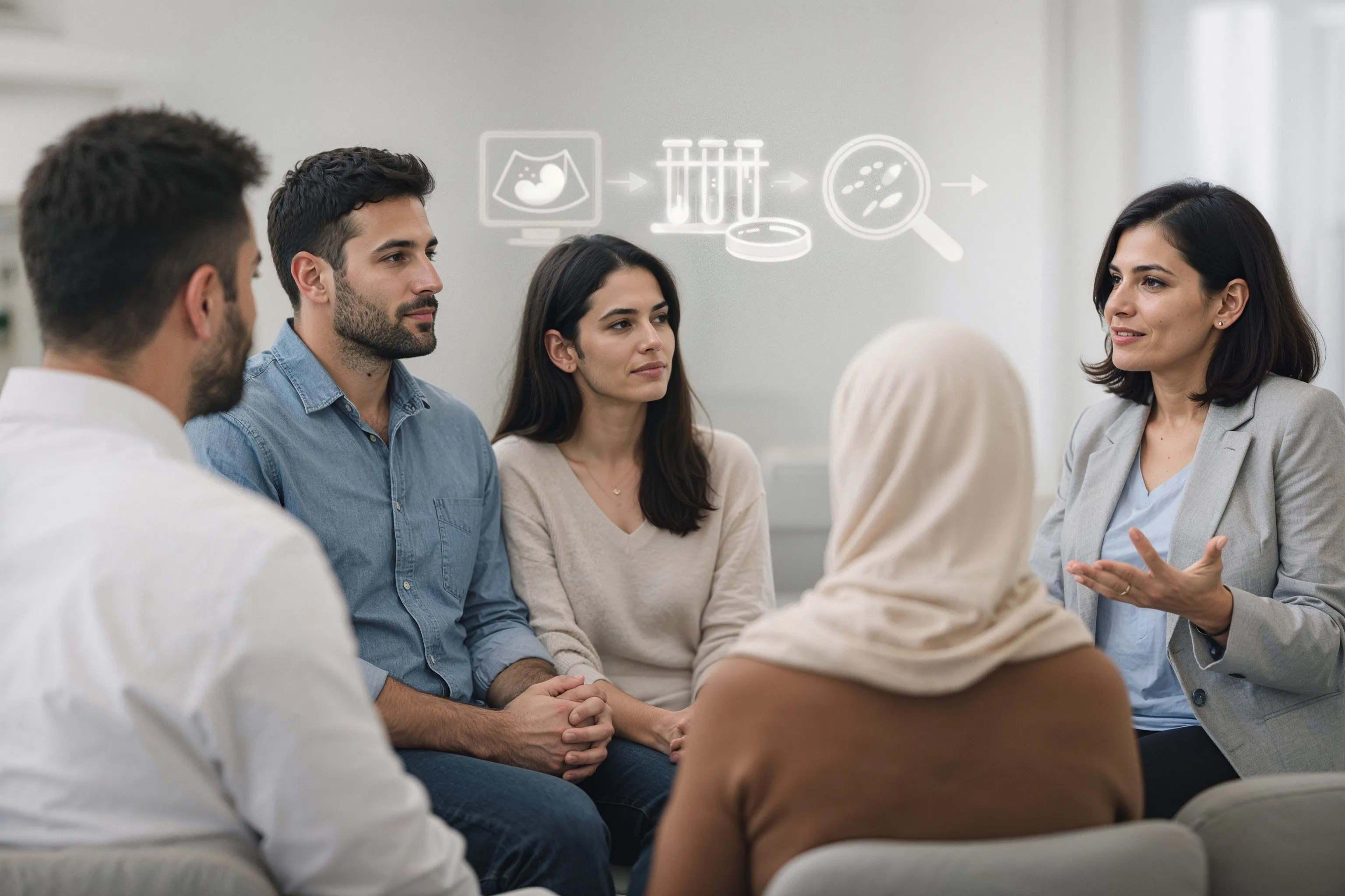 Grup destek oturumu, IVF sürecinde paylaşım